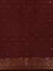 Burgundy Buttas Design Semi Tussar Saree
