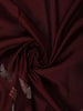 Burgundy Butterfly Motif Woven Pure Kanchipuram Silk Saree