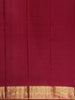 Burgundy Floral Butta Woven Kanchipuram Silk Saree With Zari Border