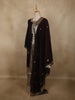 Burgundy Floral Butta Zari Woven Design Satin Straight Cut Salwar Suit with Dupatta