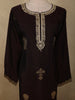 Burgundy Floral Butta Zari Woven Design Satin Straight Cut Salwar Suit with Dupatta