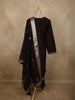 Burgundy Floral Butta Zari Woven Design Satin Straight Cut Salwar Suit with Dupatta