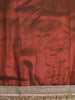 Burgundy Floral Butta Zari Woven Design Tissue Saree with Designer Lace Border