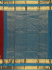 Burgundy Floral Motif Woven Pure Kanchipuram Silk Saree With Zari Border