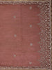 Burgundy Floral Sequins Designed Net Saree