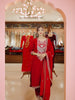 Burgundy Floral Thread Embroidery Velvet Salwar Suit