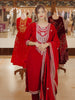 Burgundy Floral Thread Embroidery Velvet Salwar Suit