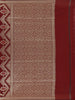 Burgundy Floral Woven Banarasi Silk Saree With Zari Border
