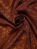 Burgundy Floral Woven Pure Kanchipuram Silk Saree - Diadem