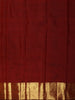 Burgundy Floral Zari Woven Design Pure Kanchipuram Silk Saree with Zari Border