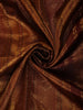 Burgundy Flower Zari Woven Design Pure Kanchipuram Silk Saree with Zari Border