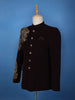 Burgundy Lion Head Motif Design Viscose Men's Suit - Diadem