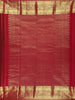 Burgundy Peacock Woven Pure Kanchipuram Silk Saree With Zari Border