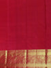 Burgundy Peacock Woven Pure Kanchipuram Silk Saree With Zari Border