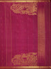 Burgundy Rain Drop Zari Woven Design Pure Kanchipuram Silk Saree with Zari Border