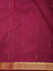 Burgundy Rain Drop Zari Woven Design Pure Kanchipuram Silk Saree with Zari Border