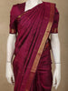 Burgundy Rain Drop Zari Woven Design Pure Kanchipuram Silk Saree with Zari Border