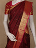Burgundy Small Butta Woven Pure Kanchipuram Silk Saree
