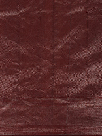 Burgundy Diamond Woven Pure Kanchipuram Silk Saree - Diadem