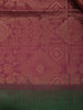 Burgundy Semi Tussar Silk Abstract Designed Saree - Diadem