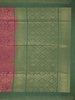 Burgundy Semi Tussar Silk Abstract Designed Saree - Diadem