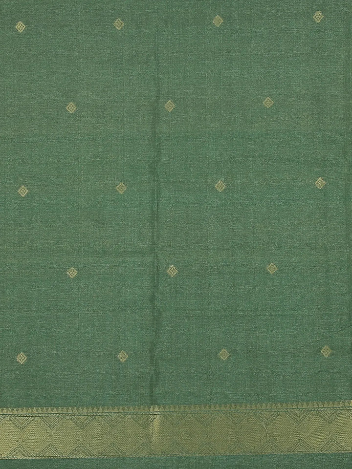 Burgundy Semi Tussar Silk Abstract Designed Saree - Diadem
