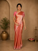 Burnt Copper Orange Zari Woven Design Tissue Silk Saree with Designer Border