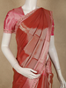 Burnt Copper Orange Zari Woven Design Tissue Silk Saree with Designer Border