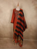 Burnt Rust Orange Beads Embroidered Design Silk Salwar Straight Cut salwar Suit with Dupatta
