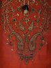 Burnt Rust Orange Beads Embroidered Design Silk Salwar Straight Cut salwar Suit with Dupatta
