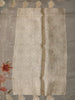 Butter Cream Floral Printed Design Pure Organza Saree with Floral Zari Border
