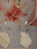 Butter Cream Floral Printed Design Pure Organza Saree with Floral Zari Border