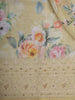 Butter Yellow Floral Printed Design Chiffon Fancy Saree with Designer Border
