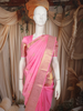 Candy Pink Butta Zari Woven Silk Saree with Self Gold Floral Border