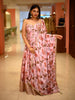 Candy Pink Floral Sequins Embroidered Design Satin Fancy Lehenga with Dupatta