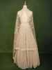 Champagne Beige All Over Heavy Sequins and Beads Embroidered Design Net Bridal Lehenga with Matching Dupatta