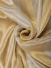 Champagne Beige Floral Design Tissue Silk Saree