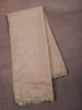 Champagne Beige Floral Vine Beads Embroidered Design Pure Organza Unstitched Salwar Material