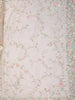 Champagne Beige Floral Vine Sequins and  Beads Embroidered Design Net Party Wear Saree with Designer Border