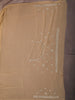 Champagne Beige Floral Vine Zari Embroidered Design Georgette Saree with Matching Grand Dupatta