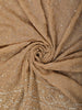 Champagne Beige Floral Vine Zari Embroidered Design Georgette Saree with Matching Grand Dupatta