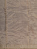 Champagne Beige Floral Wine Zari  Woven Design Pure Tissue Fancy Saree with Lace Border