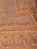 Champagne Beige Peacock Zari Woven and Stone Work Embellished Design Pure Banarasi Silk Designer Saree with Designer Border