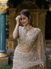 Champagne Beige Heavy Sequins and Beads Embroidered Design Net Mermaid Lehenga with Matching Dupatta