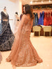 Champagne Beige Heavy Sequins and Beads Embroidered Design Net Mermaid Party Wear Lehenga