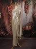Champagne Beige Heavy Sequins and Beads Embroidered Design Sequins Ready To Wear Saree