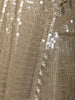 Champagne Beige Heavy Sequins and Beads Embroidered Design Sequins Ready To Wear Saree