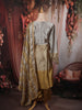 Champagne Beige Paisley Sequins and Beads Embroidered Design Tissue Silk Salwar Suit