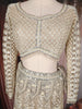 Champagne Beige Heavy Embellished Design Mermaid Net Lehenga With Dupatta