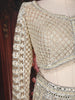Champagne Beige Heavy Embellished Design Mermaid Net Lehenga With Dupatta